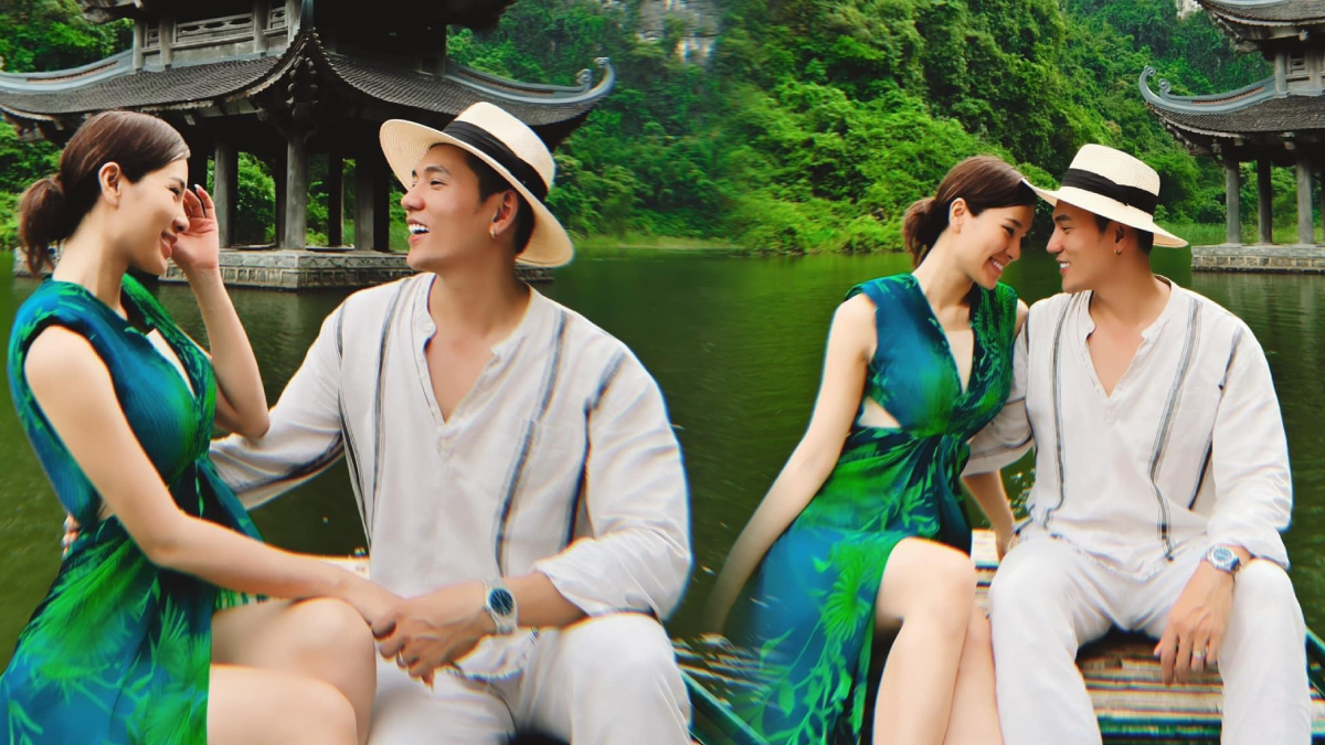 Vợ chồng son Lý Bình - Phương Trinh Jolie "tình bể bình" trong chuyến du lịch Ninh Bình