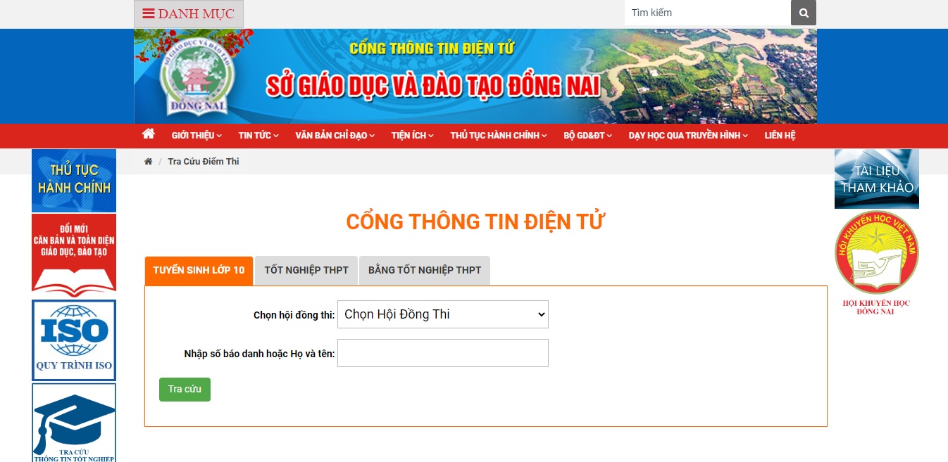 Tra cứu điểm thi tuyển sinh lớp 10 năm 2022 Đồng Nai mới nhất - Ảnh 1