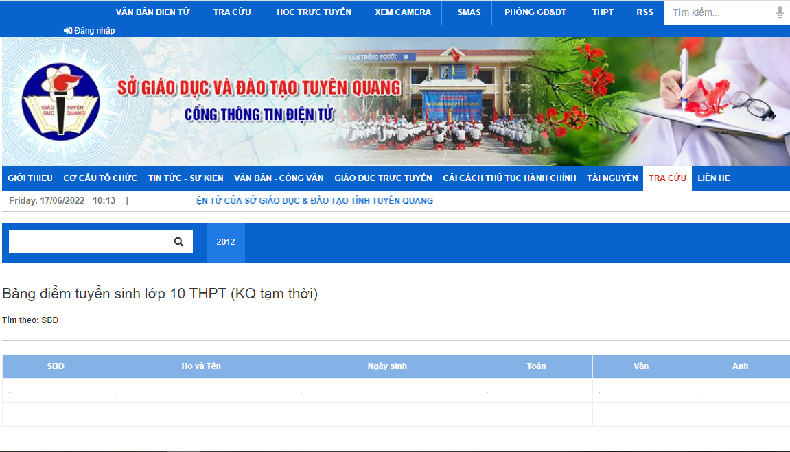 Tra cứu điểm thi tuyển sinh lớp 10 năm 2022 Tuyên Quang mới nhất - Ảnh 1