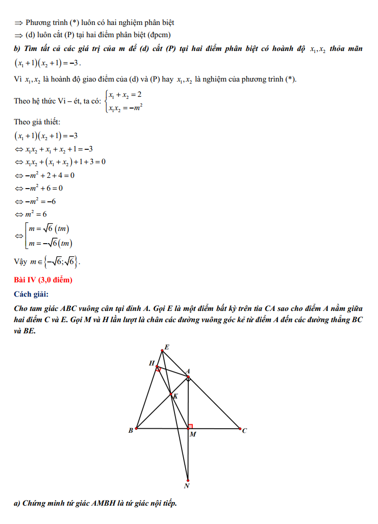Gợi ý đáp án đề thi môn Toán thi vào lớp 10 THPT TP. Hà Nội 2022 - Ảnh 1
