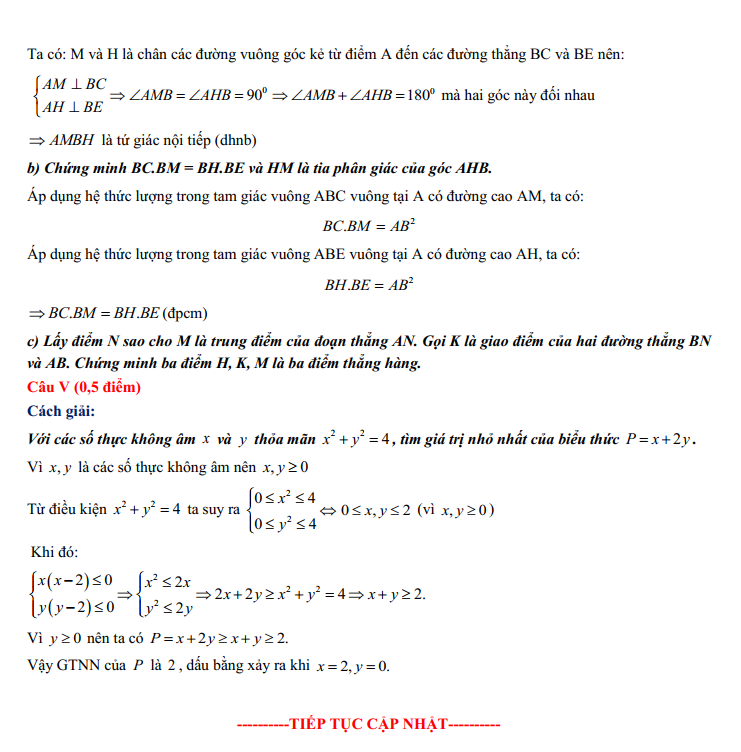 Gợi ý đáp án đề thi môn Toán thi vào lớp 10 THPT TP. Hà Nội 2022 - Ảnh 2