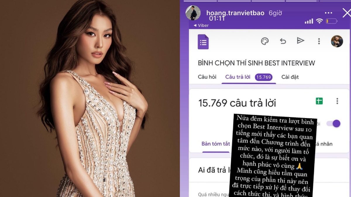 CEO Bảo Hoàng xin lỗi về kết quả vote interview Miss Universe VN 2022