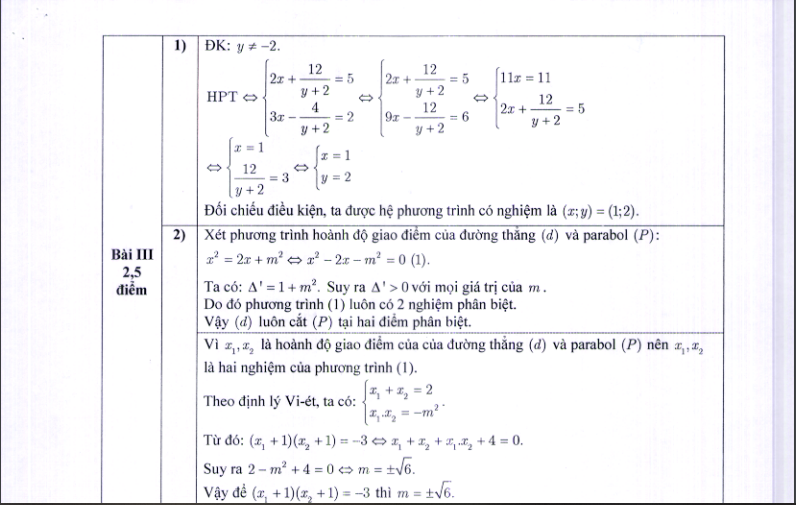 Đáp án chính thức các môn thi vào lớp 10 THPT tại Hà Nội - Ảnh 1