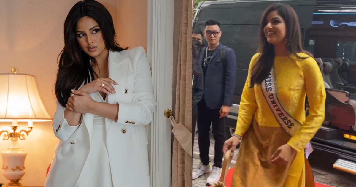 Hoa hậu Harnaaz Sandhu bị nhận xét "như mẹ tui" khi mặc áo dài Việt Nam