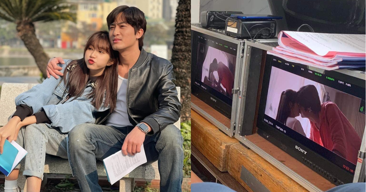 Lộ cảnh hôn của Ngọc Huyền và Doãn Quốc Đam trong "Thương ngày nắng về"