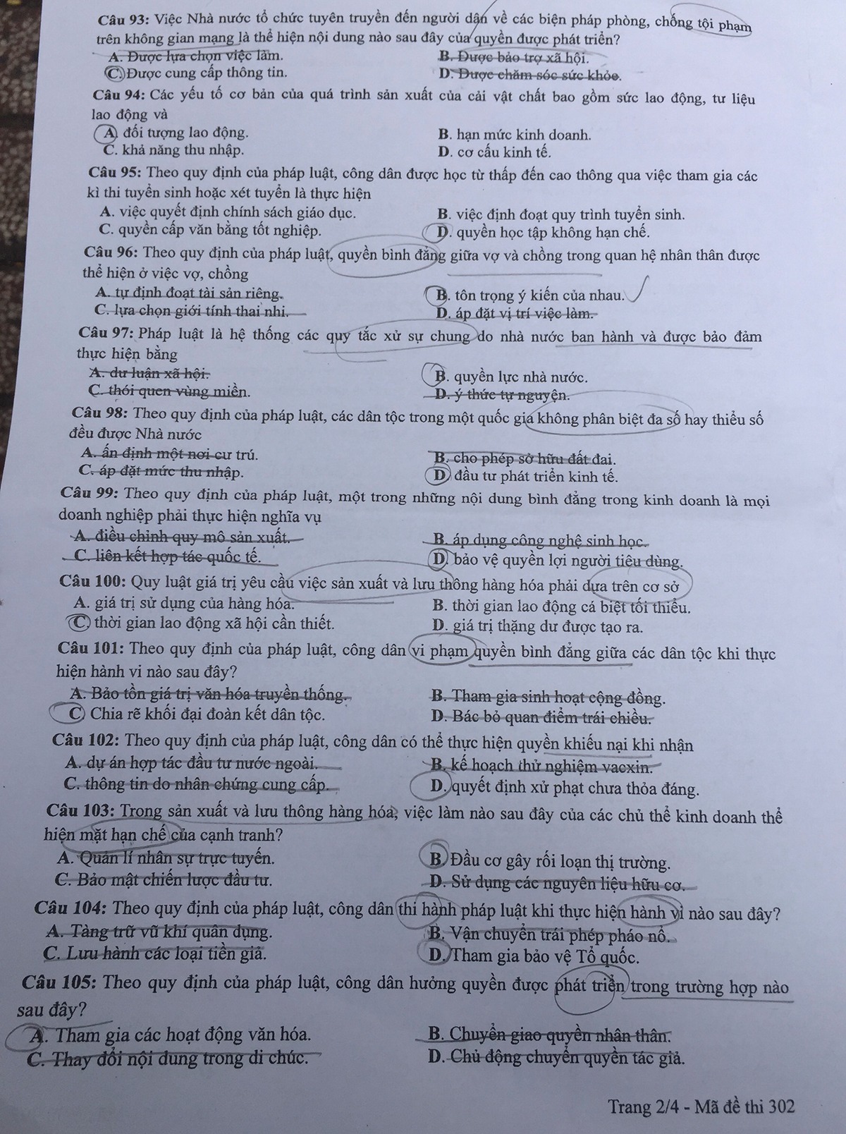 Đề thi THPT Quốc gia năm 2022 môn GDCD chính thức tất cả các mã đề (đang cập nhật) - Ảnh 1