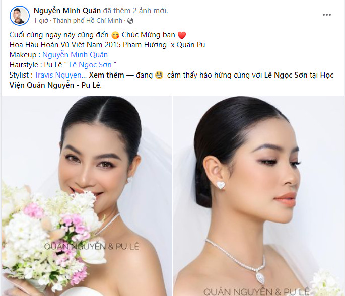 Hoa hậu Phạm Hương mặc váy cưới, chính thức lên xe hoa ở tuổi 31? - Ảnh 1