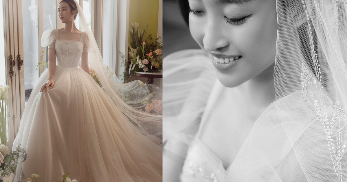 Đỗ Mỹ Linh thử váy cưới, ngày về chung nhà với con trai bầu Hiển không còn xa?