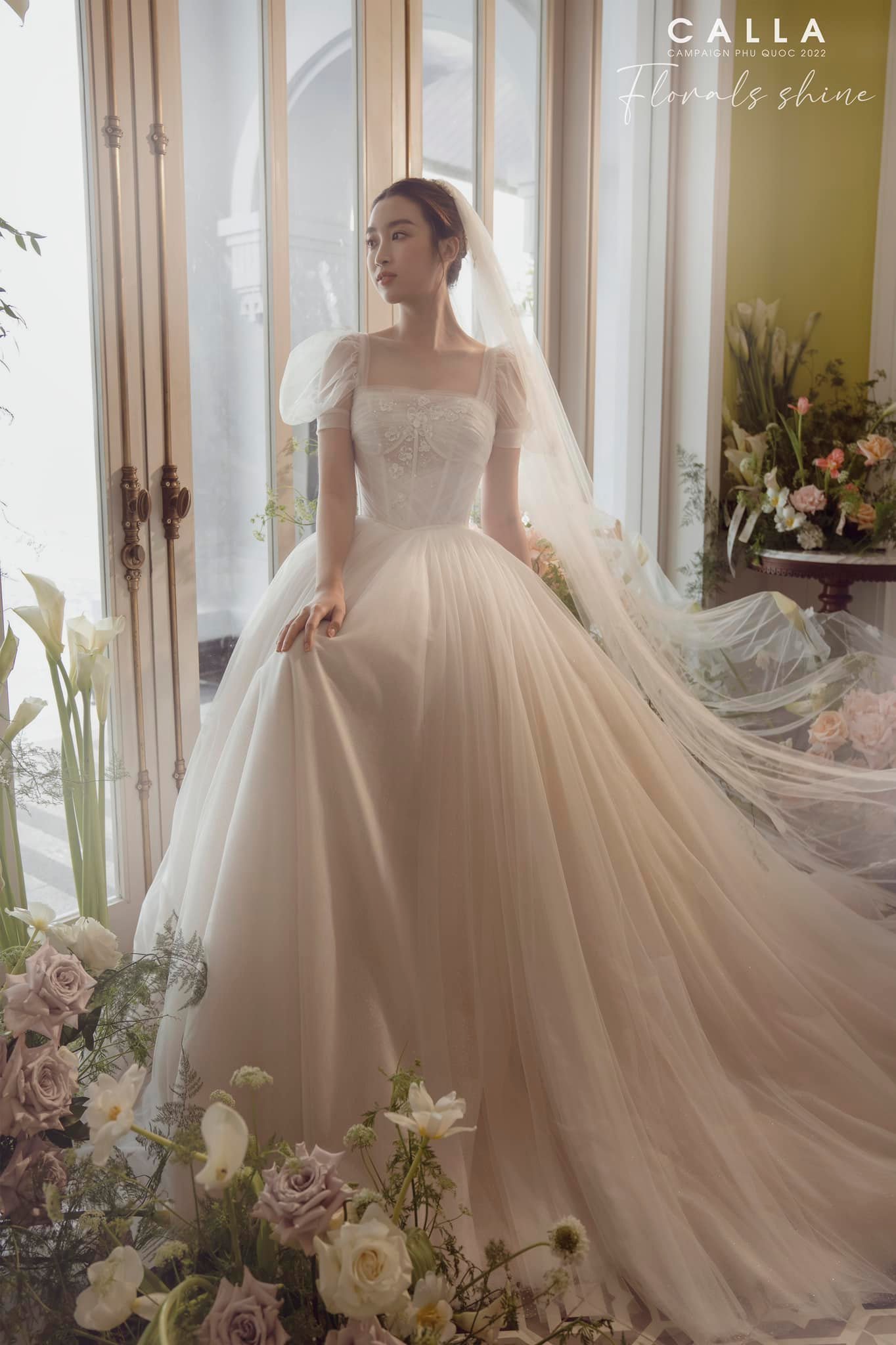 Rầm rộ khoảnh khắc Đỗ Mỹ Linh thử váy cưới, ngày về chung nhà với con trai bầu Hiển không còn xa? - Ảnh 2