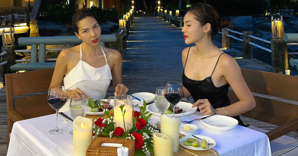 Kỳ Duyên đăng ảnh ăn tối lãng mạn bên Minh Triệu, fan hỏi luôn chuyện trăm năm