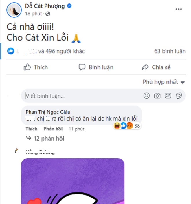Cát Phượng nói về quan điểm ủng hộ Hồng Đăng: Mọi người chưa hiểu hết ý của tôi - Ảnh 1