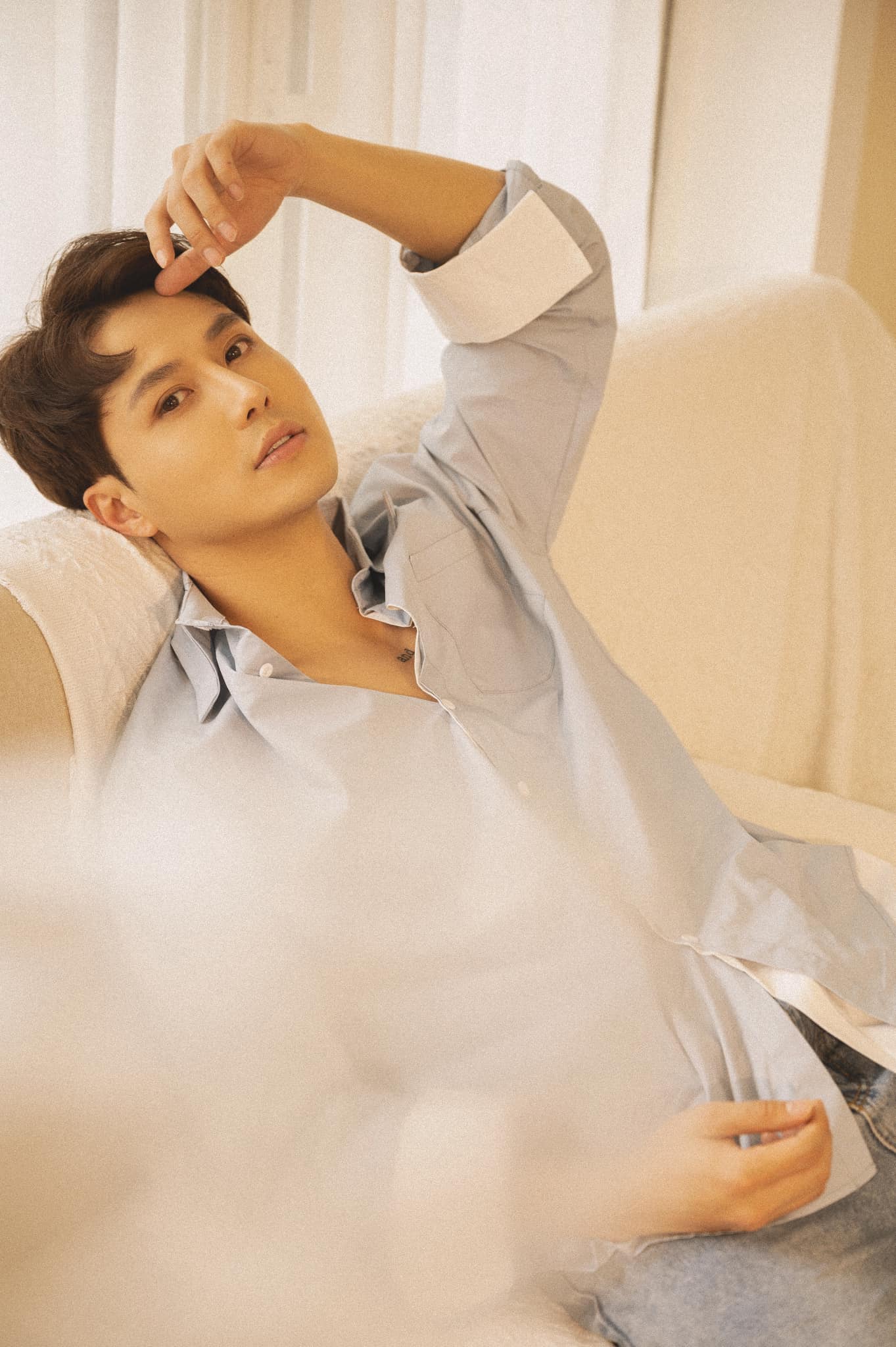 Thanh Sơn hiếm hoi khoe cơ bắp vạm vỡ khiến dân tình bấn loạn - Ảnh 1