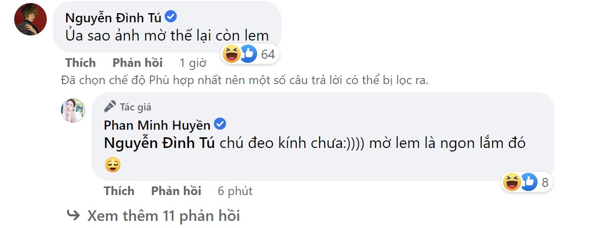 Huyền Lizzie gọi Đình Tú là 