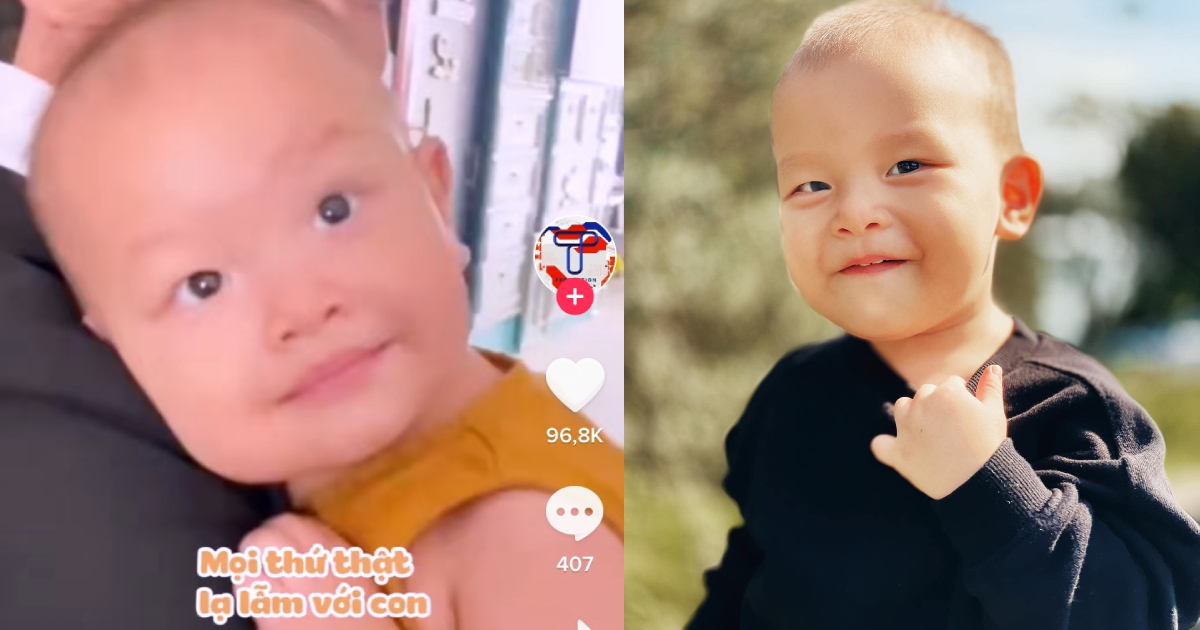 Biểu cảm ngại ngùng "chuẩn men" của Leon nhà Hà Hồ khi được quan tâm vồ vập