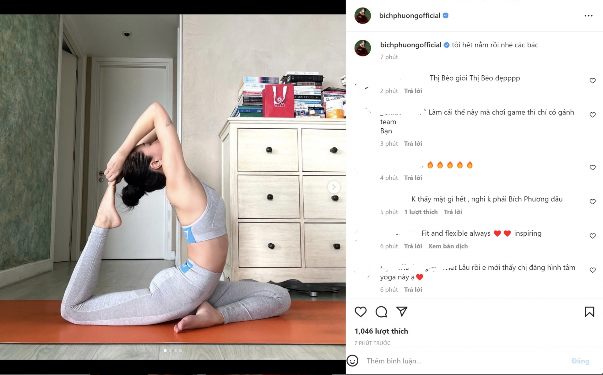 Bích Phương lên mạng khoe không còn 