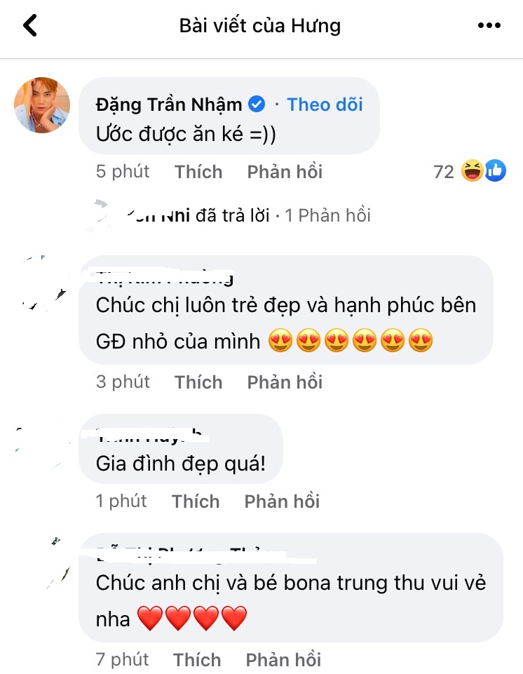 Phí Ngọc Hưng và Trương Mỹ Nhân lần đầu đăng tải khung hình chung có con gái Bona - Ảnh 1
