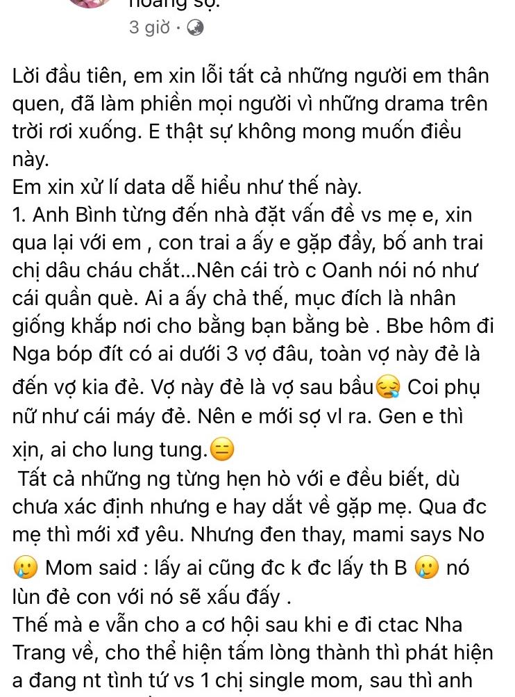 Người yêu cũ Shark Bình đăng liên tiếp 2 bài viết tố Shark Bình lăng nhăng - Ảnh 1