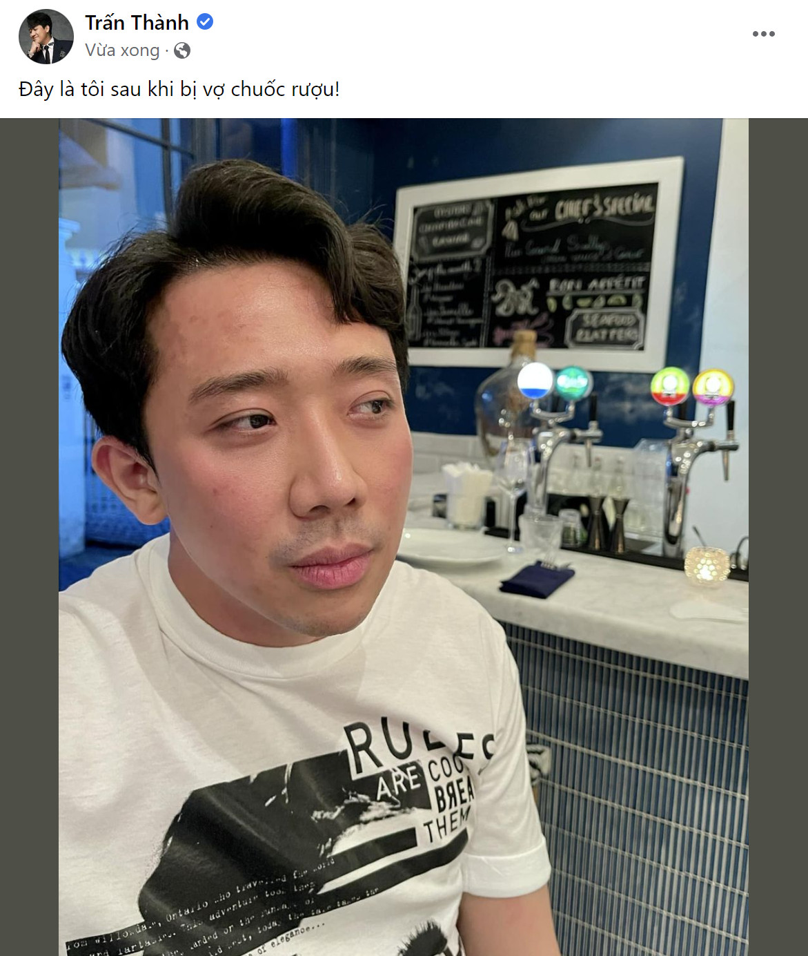 Trấn Thành than trời về hành động kì cục của bà xã, netizen viết: 