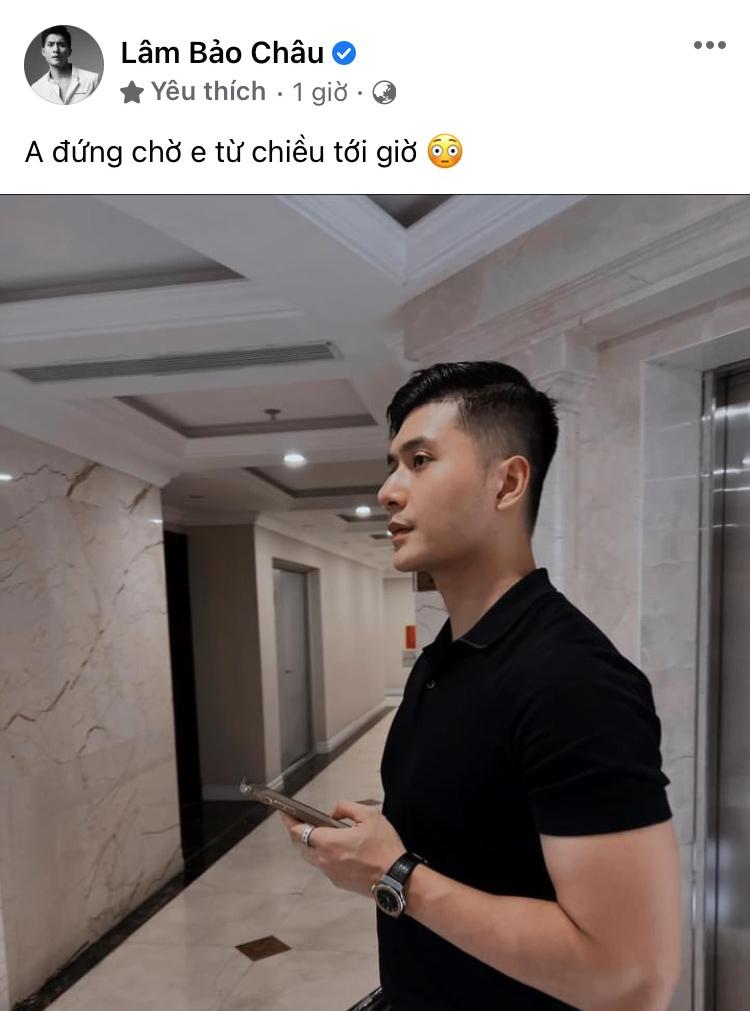 Lâm Bảo Châu lên mạng 