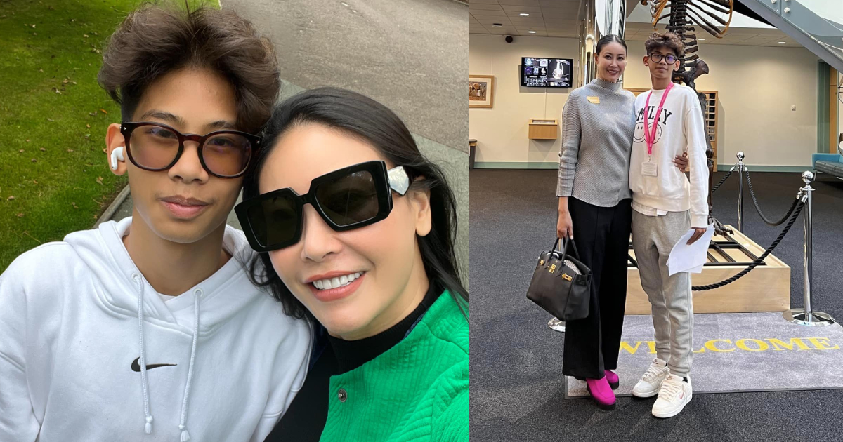 Hà Kiều Anh đưa con đi du học Anh, nhan sắc phụ huynh làm lu mờ cả ngôi trường tỷ đô