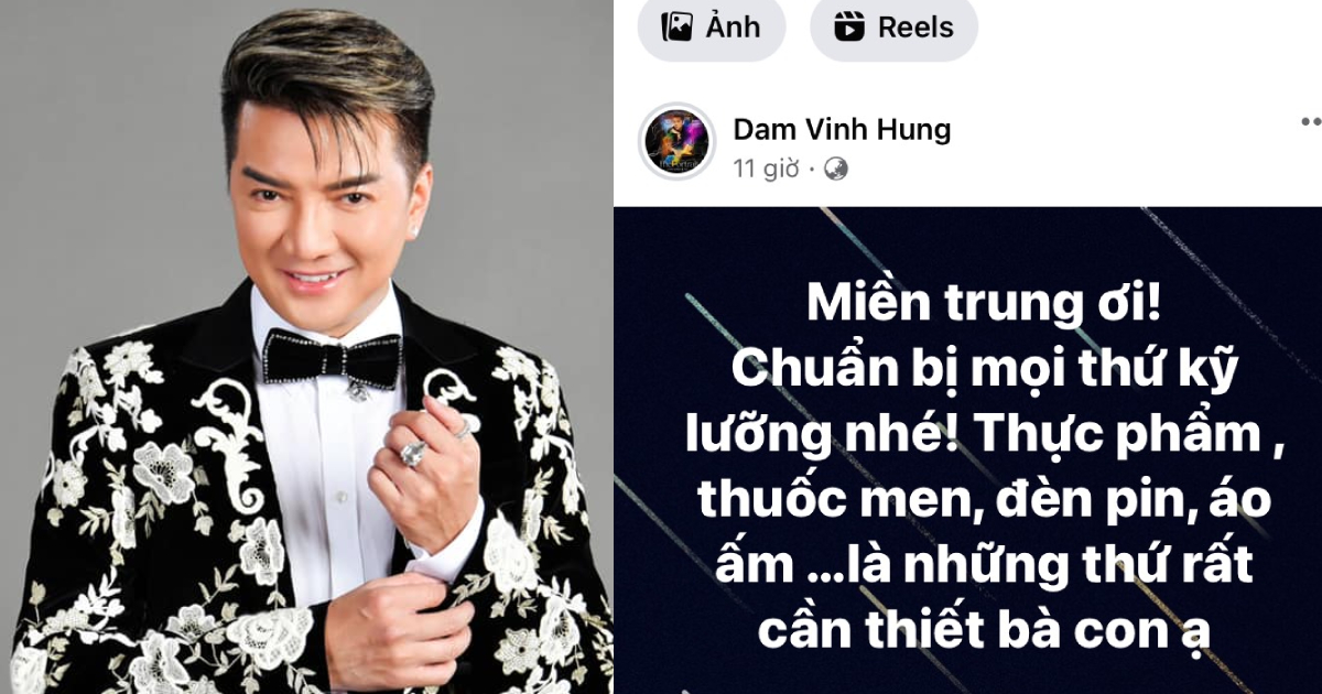 Đàm Vĩnh Hưng lo cho bà con miền Trung trước bão Noru, netizen nhắn: "Xin đừng kêu gọi từ thiện"