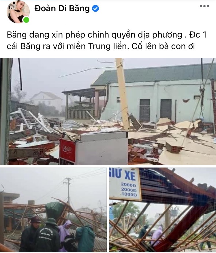 Từ thiện miền Trung bằng tiền túi vẫn bị phản ứng, Đoàn Di Băng đáp trả: 