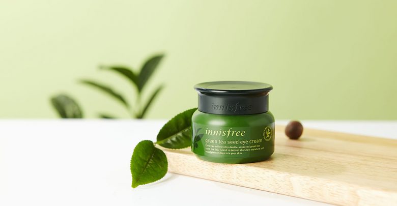 Kem mắt Innisfree The Green Tea Seed Eye Cream giúp chống lão hóa, cải thiện vùng da ở mắt