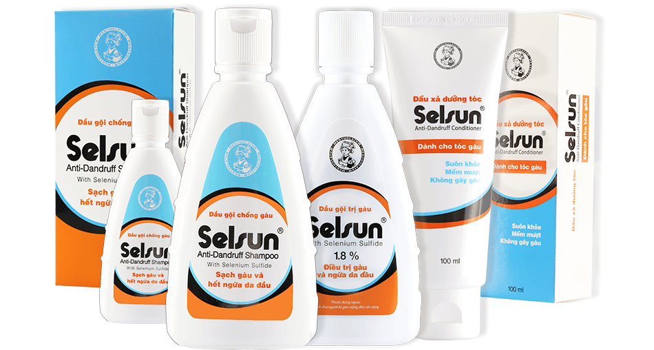 Dầu gội trị gàu Selsun với công thức Selenium Sulfide đặc trị gàu và ngứa da đầu hiệu quả