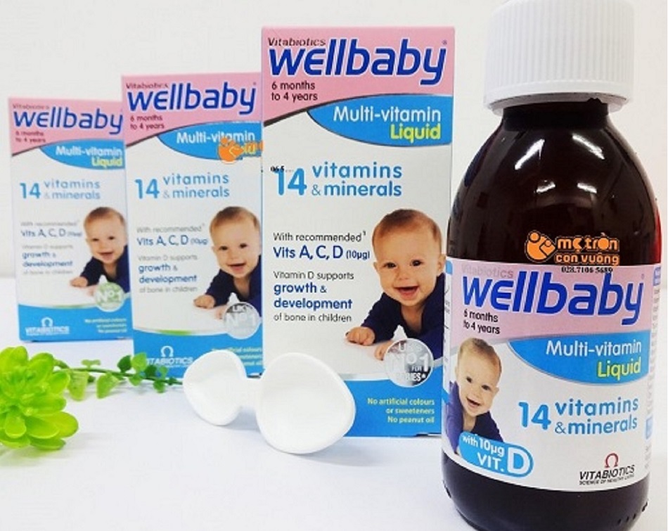 Thành phần của vitamin tổng hợp Wellbaby chủ yếu là các loại vitamin và khoáng chất tốt cho sự phát triển của trẻ.