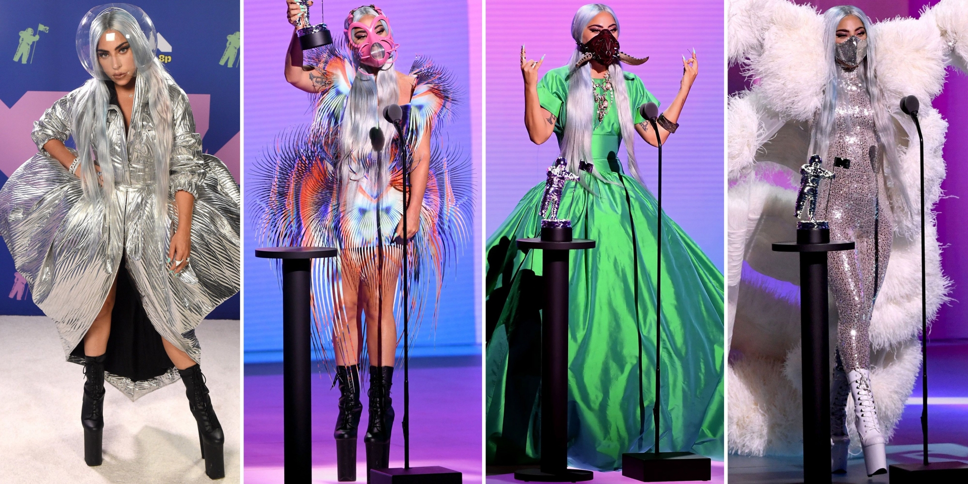Váy áo ấn tượng tại lễ trao giải VMAs Awards của Lady Gaga - Ảnh 1