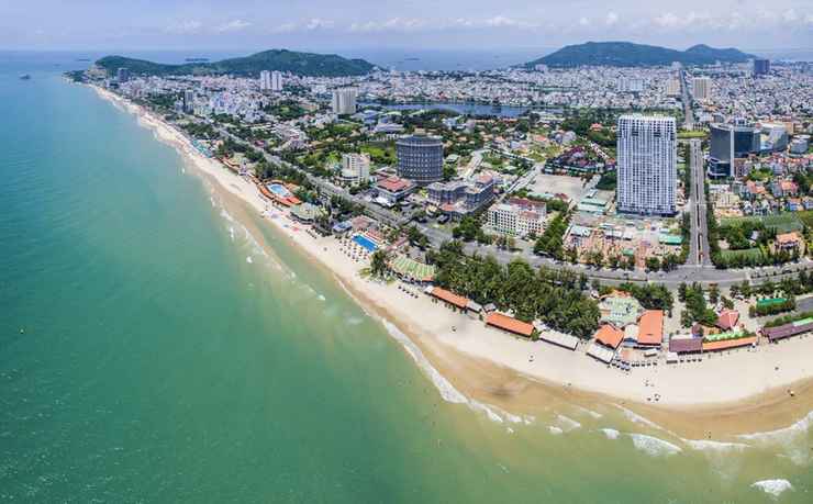 Bãi biển thành phố Vũng Tàu.