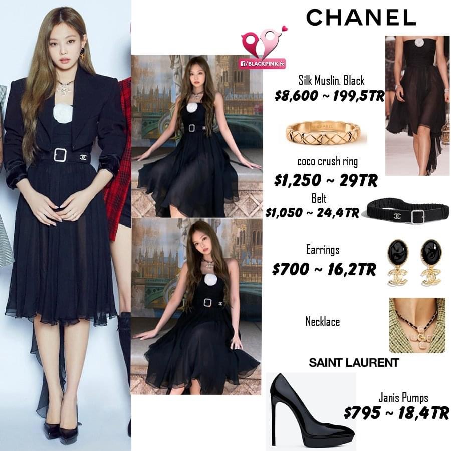 Jennie trong trang phục Chanel thanh lịch.
