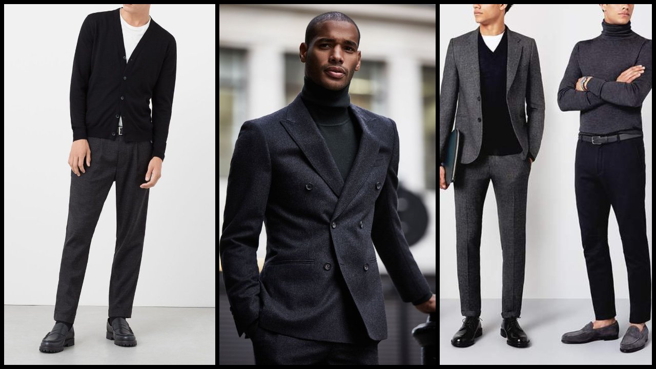 Đối với phong cách Business-casual, những kiểu áo như cardigan, áo cổ lọ với tông màu cân đen sẽ đảm bảo độ thoải mái mà vẫn lịch sự nơi công sở.