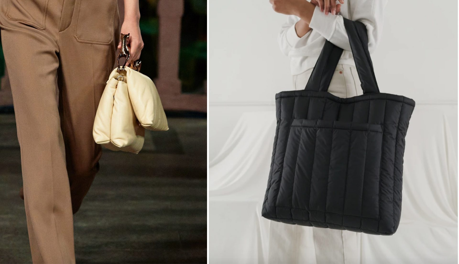 Sử dụng công nghệ lót bông, chằn chỉ, túi phồng là mẫu túi thích hợp cho những cô nàng công sở cần mang nhiều thứ bên mình cả ngày dài.