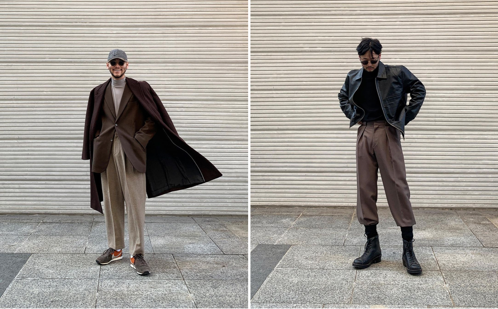 Kim Hyeong yêu thích phong cách layer-on-layer với những gam màu tông đất nam tính, mạnh mẽ. Những items như áo khoác dài, bomber cũng được nam blogger lựa chọn để thể hiện sự lãng tử.