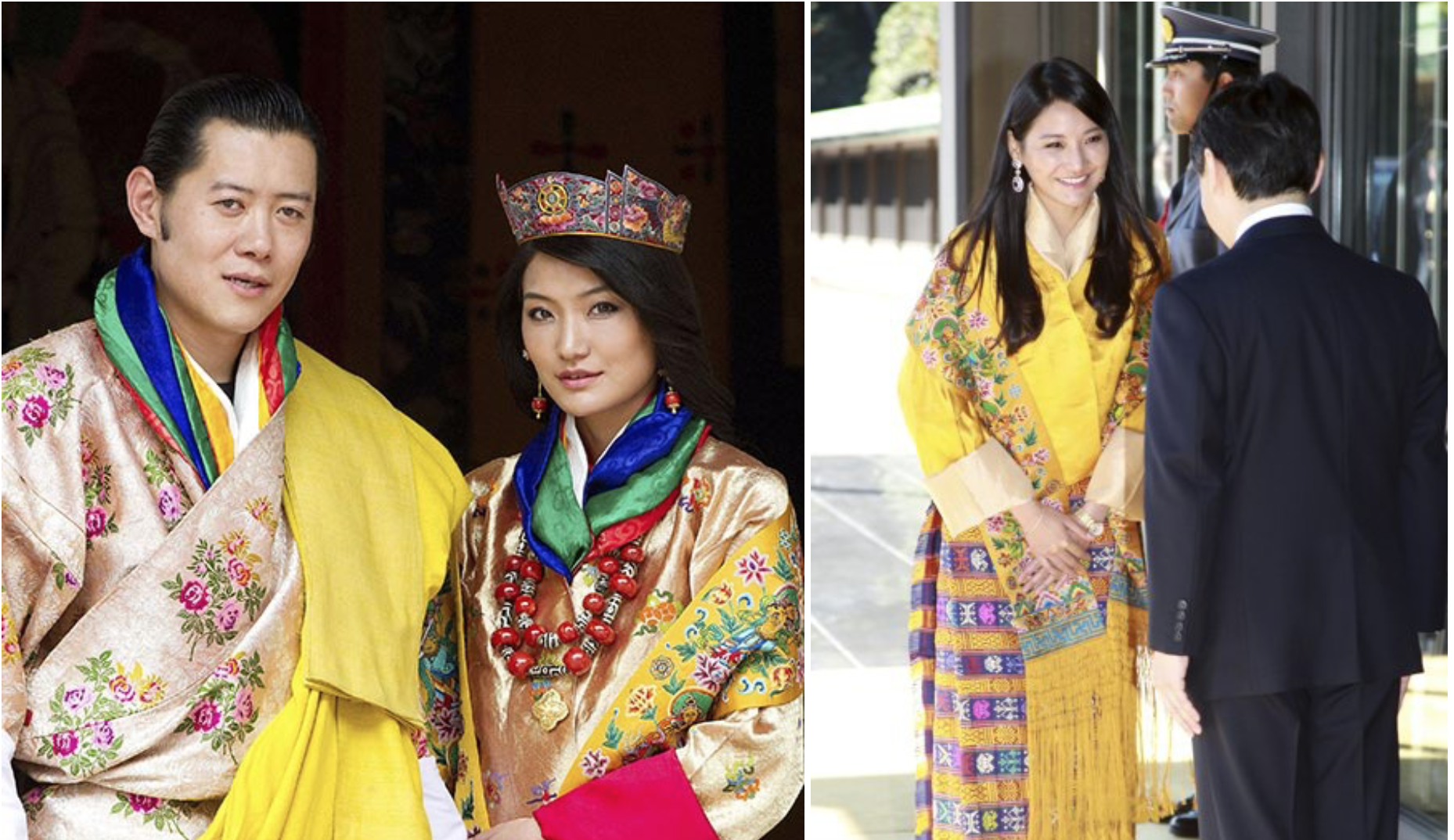 Trang phục Kira được hoàng hậu Bhutan thường xuyên diện khi ra quốc tế.