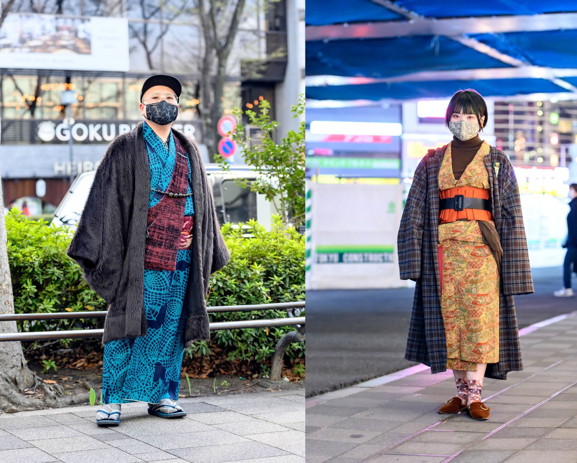 Trang phục truyền thống kimono được bắt gặp ở cả nam và nữ trên đường phố Nhật Bản. Hoạ tiết hoa lá sặc sỡ, sử dụng những gam màu nóng, nổi bật luôn là thế mạnh của tinh thần thời trang giới trẻ Nhật.