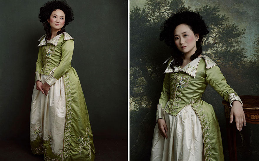 Nữ bác sĩ yêu thích công việc thiết kế váy cổ điển gây ấn tượng.