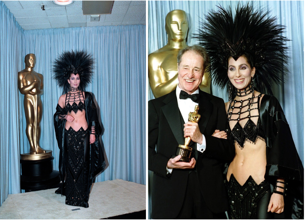 Cher gây chú ý tại Oscar với trang phục diêm dúa và phản cảm.