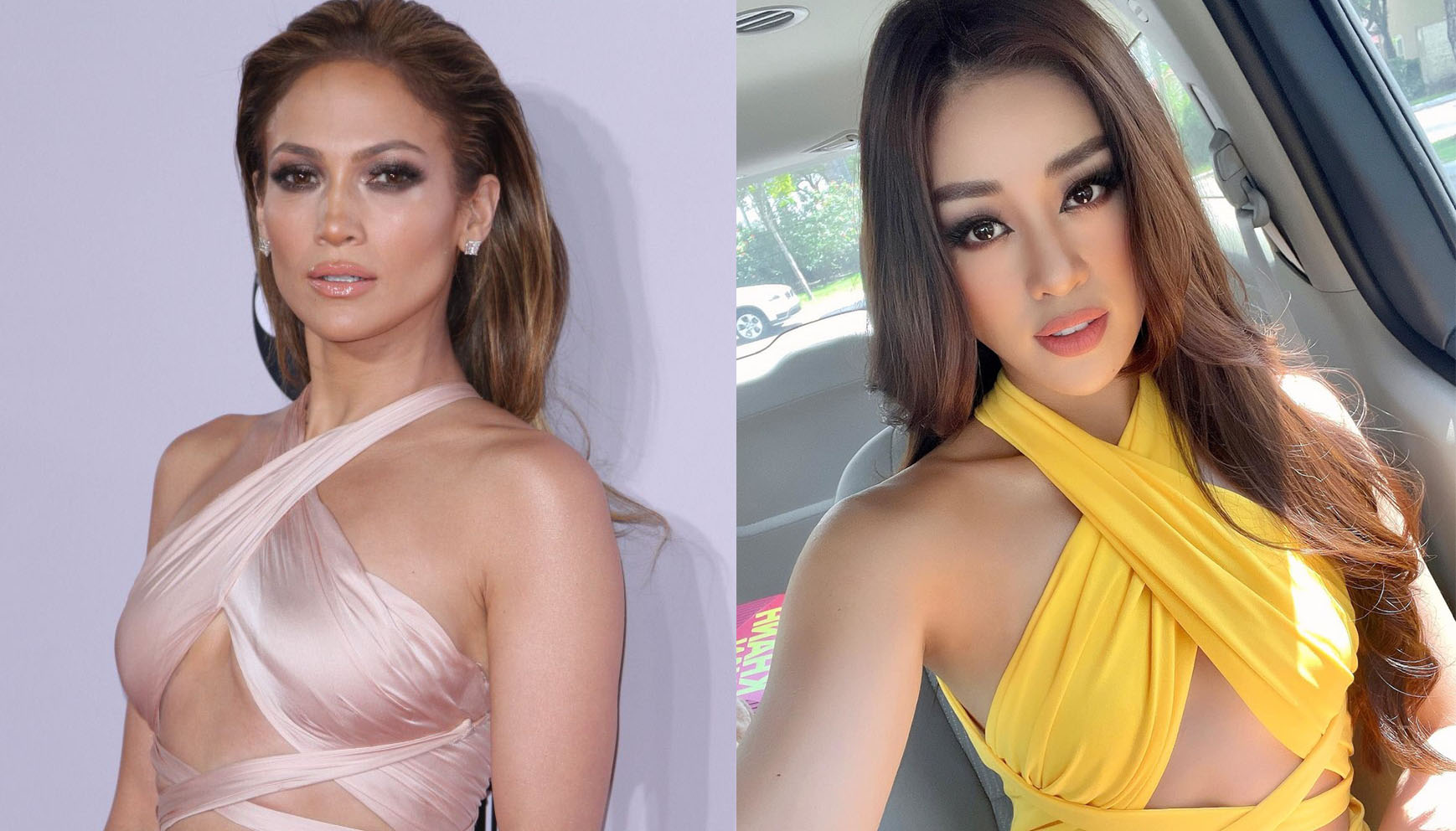 Chiếc váy vàng nắng của HH Khánh Vân lại bất ngờ vướng đạo nhái sao quốc tế