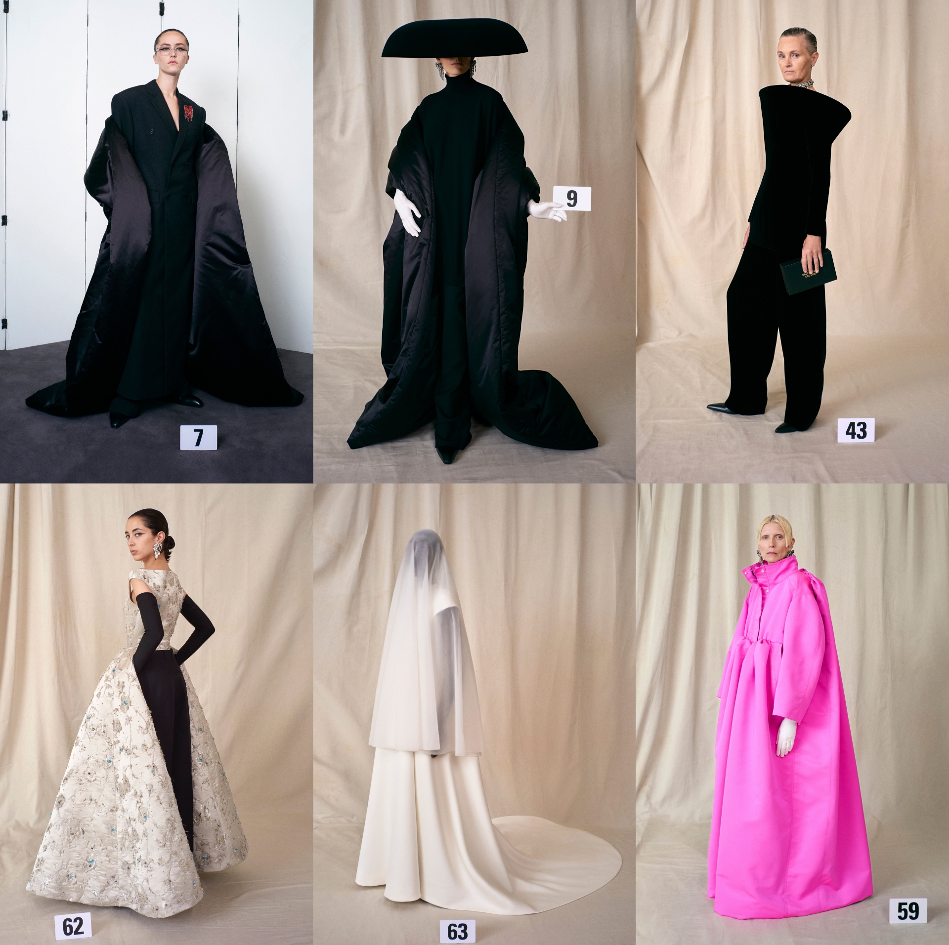 Không cầu kì, màu mè, Balenciaga chứng minh đẳng cấp của Haute Couture truyền thống nằm ở tay nghề đỉnh cao của những người thợ thủ công.