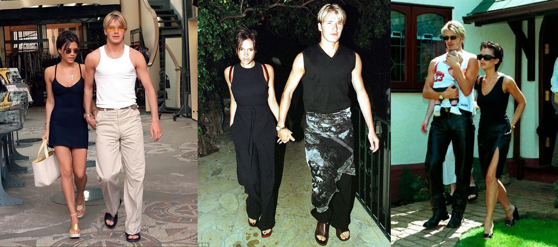 Trong những ngày hẹn hò, David Beckham và Victoria Beckham luôn thể hiện tính đồng điệu trong trang phục qua những chi tiết nhỏ, tinh thần của outfits hay cập nhật những xu hướng nổi bật.
