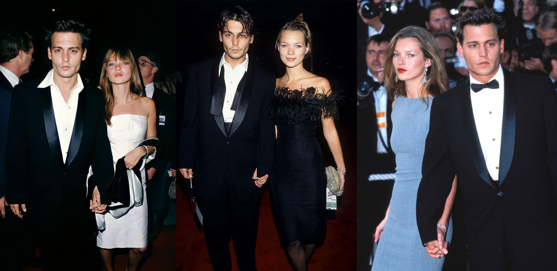 Thời trang thảm đỏ của Johnny Depp và Kate Moss 