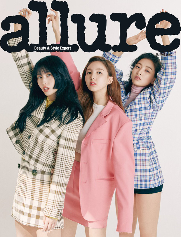Dù có giảm thiểu thành viên nhưng động tác giơ tay thừa thãi và biểu cảm đơ cứng của 3 cô gái Momo, Nayeon, Jihyo trên tạp chí Allure chỉ làm cho người xem cảm thấy mệt mỏi.