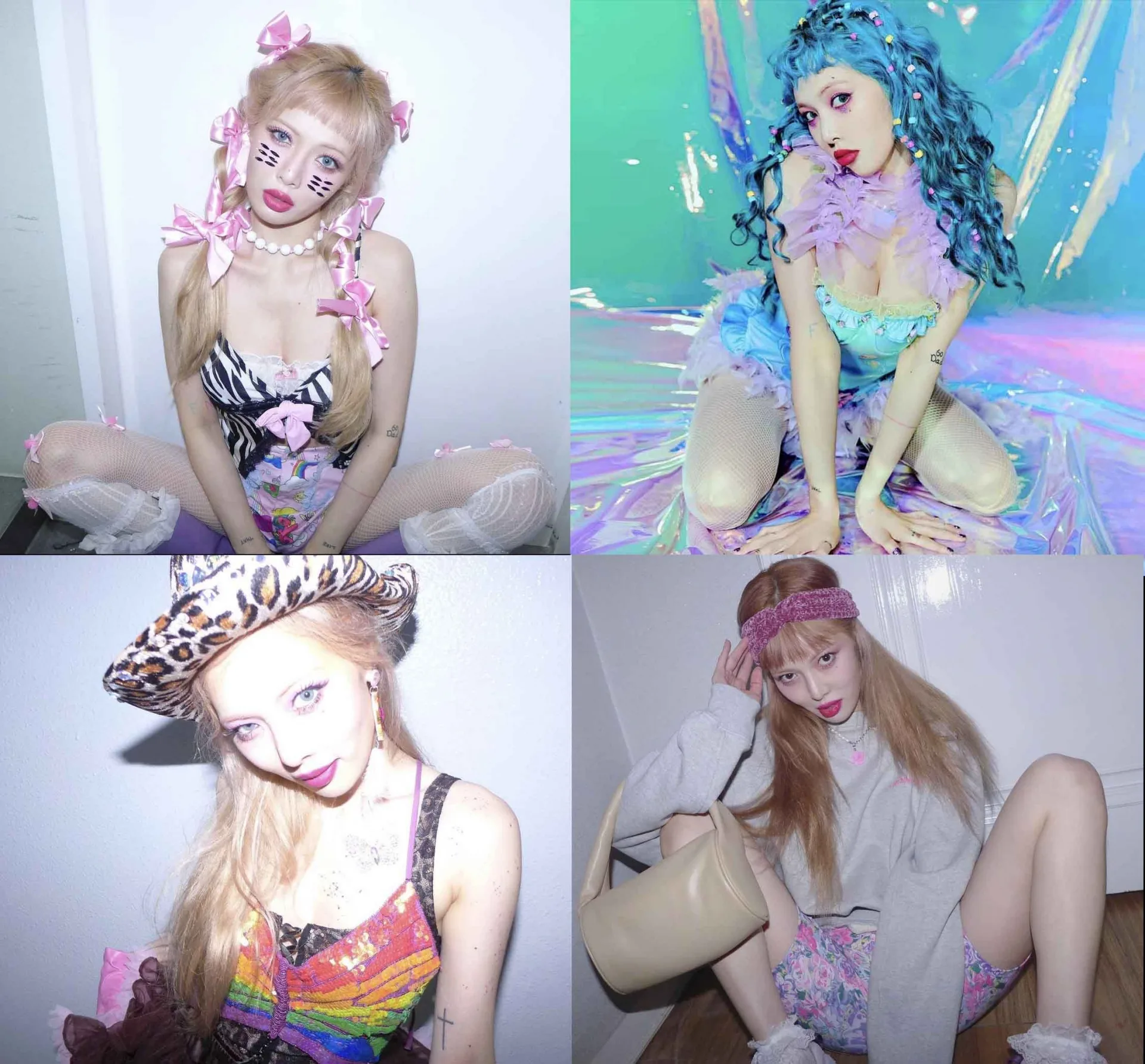 Hyuna may áo bralette từ túi Louis Vuitton  - Ảnh 1