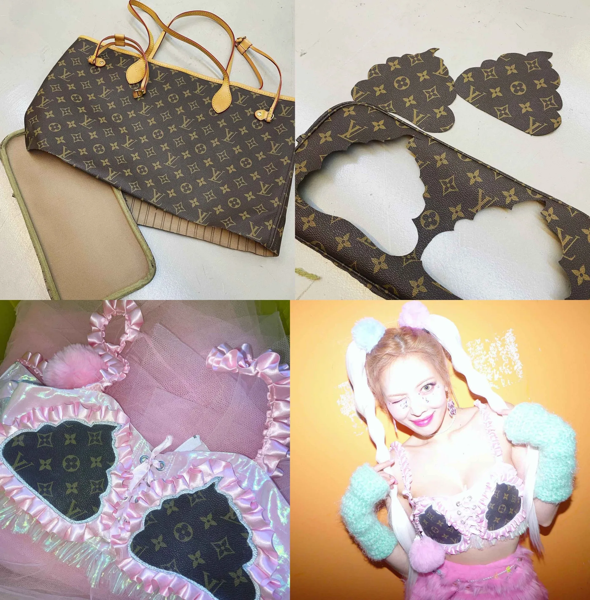 Hyuna may áo bralette từ túi Louis Vuitton  - Ảnh 2