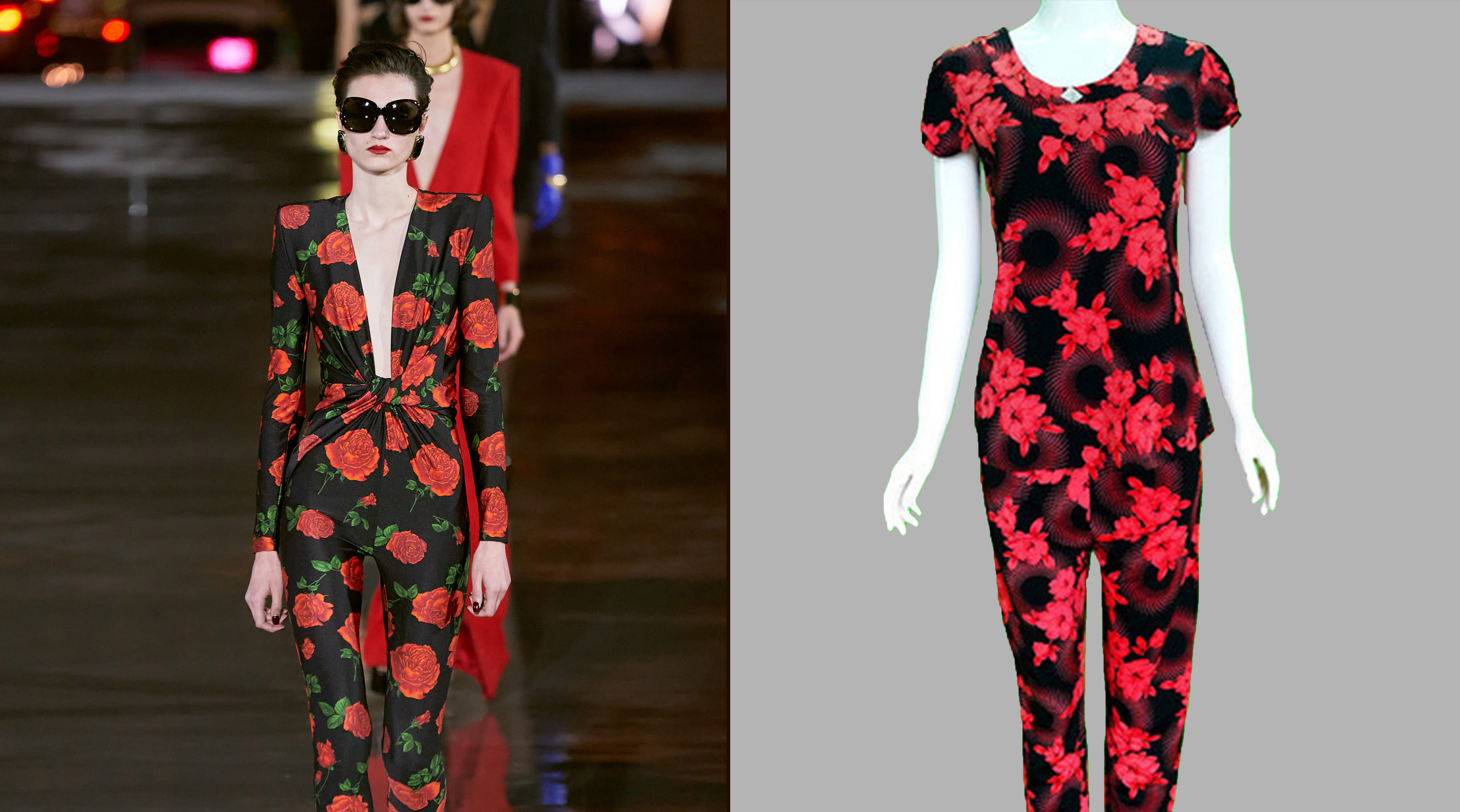 Thiết kế BST Xuân/Hè 2022 của Saint Laurent giống đồ thun lạnh Việt Nam?