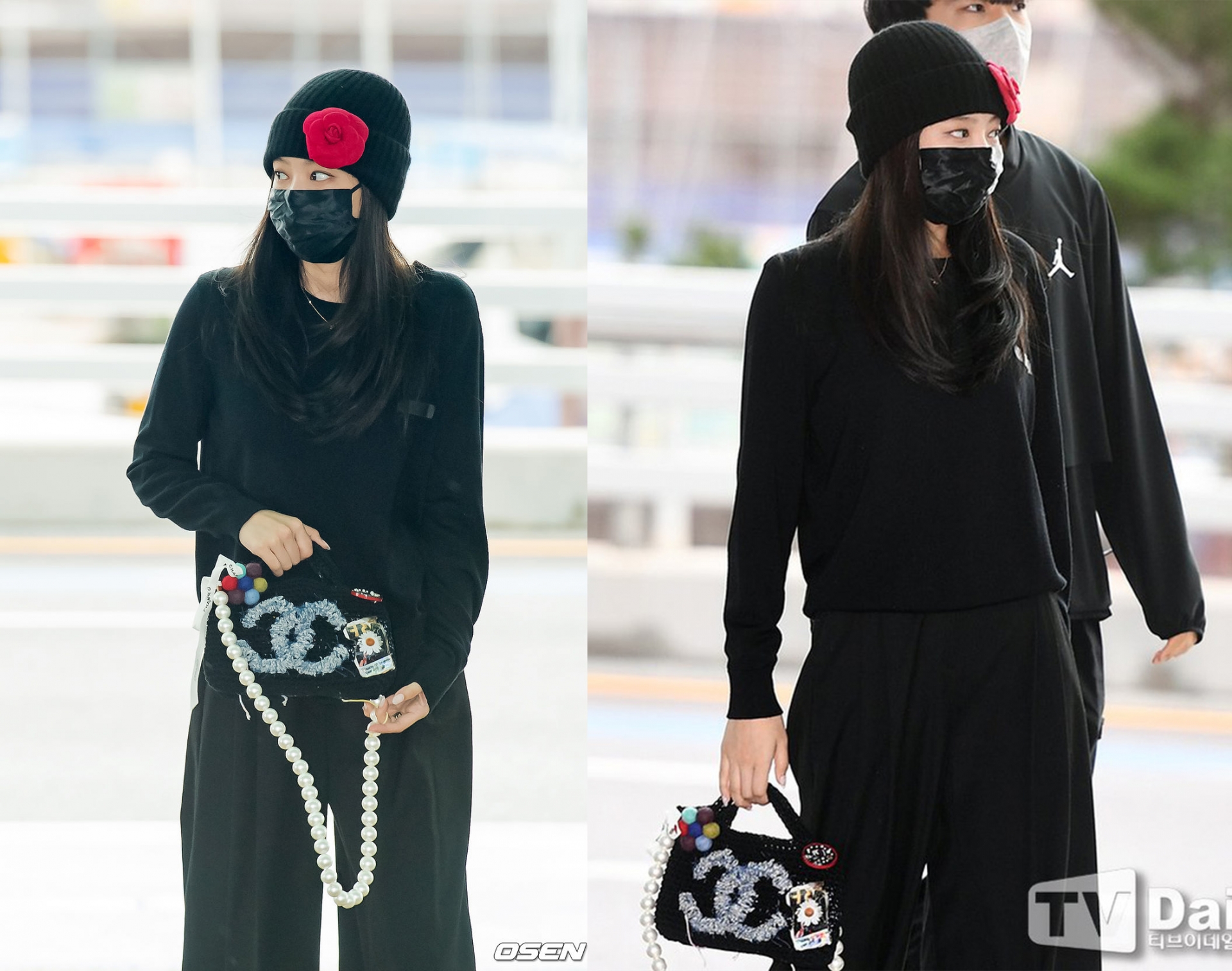 Jennie trùm kín đen như ninja tại sân bay, nhưng có 1 điểm khiến fan từ xa đã nhận ra ngay - Ảnh 1