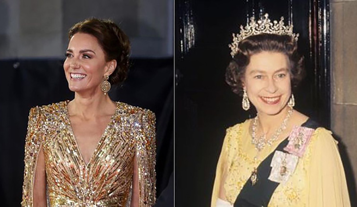 Kate Middleton và những khoảnh khắc thời trang đồng điệu với Nữ hoàng Anh