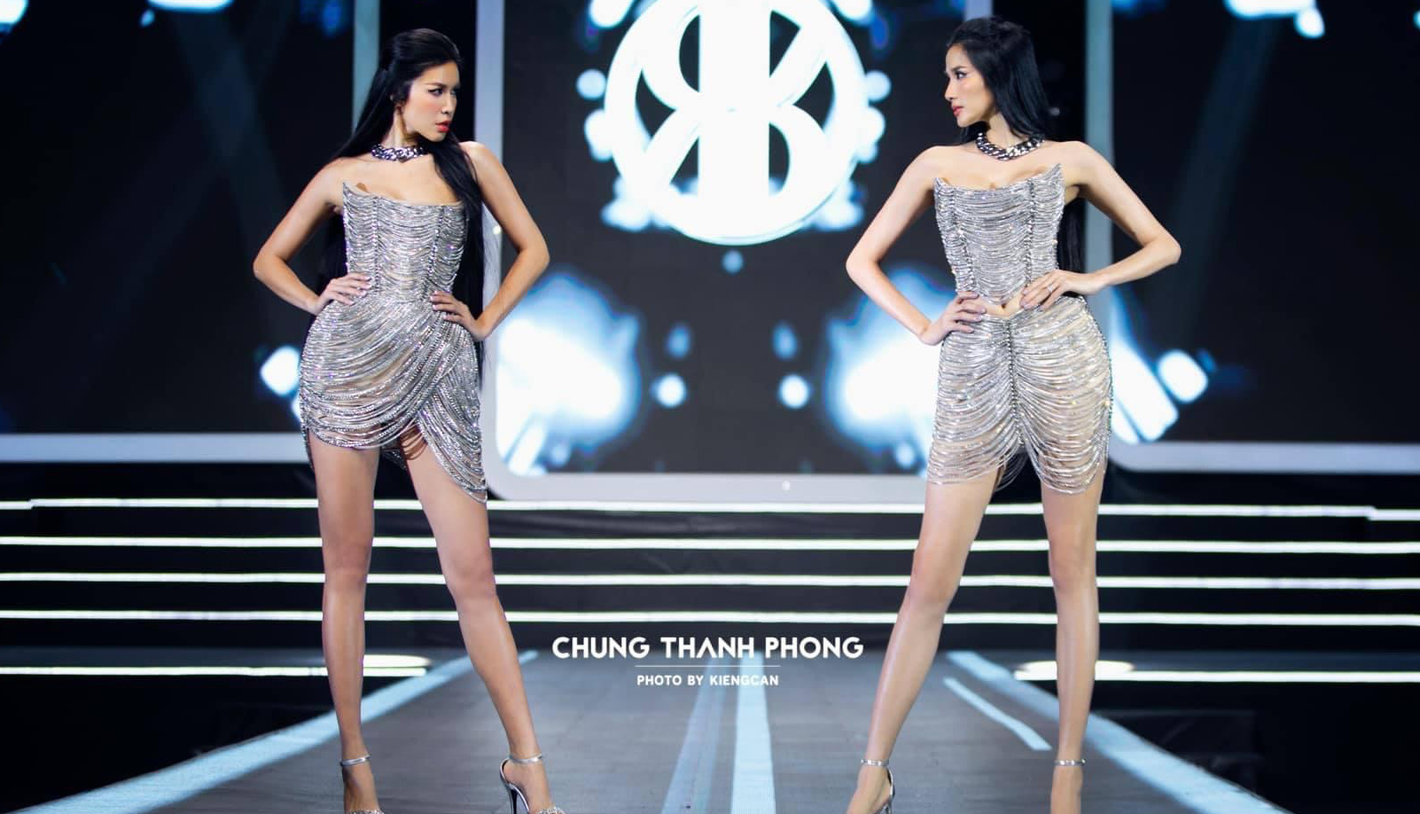 Minh Tú và Hoàng Thuỳ cùng trở thành nàng thơ trong BST mới nhất của nhà thiết kế Chung Thanh Phong. 